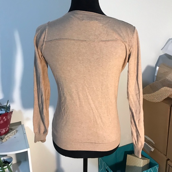 Crew-neck Tan Sweater - Picture 2 of 4